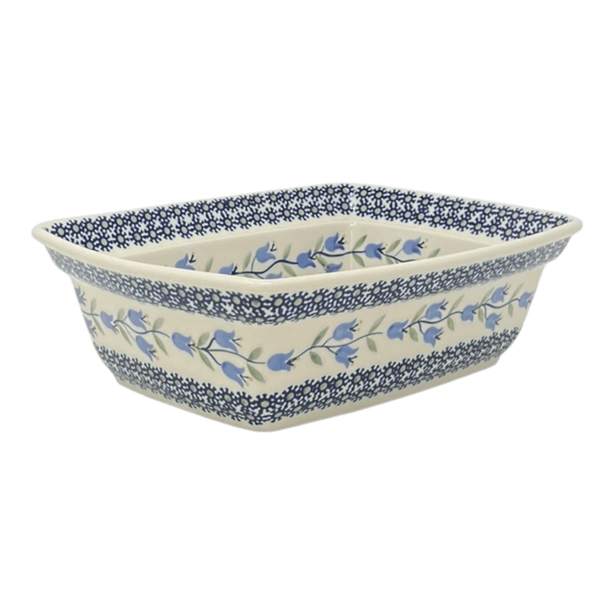 Casserole, Rectangular, Deep, 7.5" x 10" in "Lily of the Valley" by Manufaktura | S105T-ASD