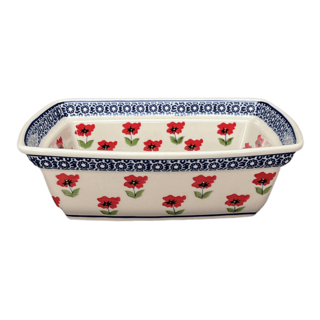 Casserole, Rectangular, Deep, 7.5" x 10" in "Poppy Garden" by Manufaktura | S105T-EJ01