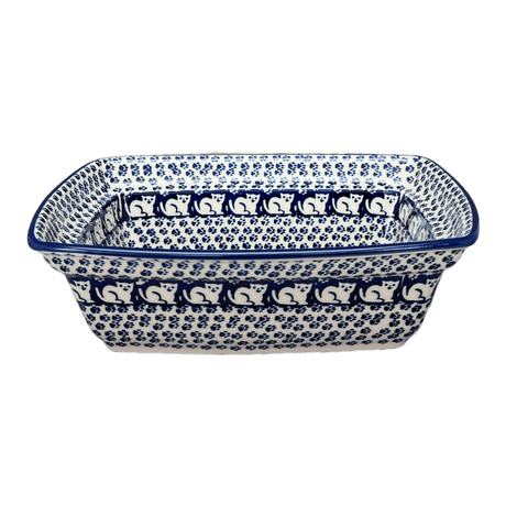 Casserole, Rectangular, Deep, 7.5" x 10" in "Kitty Cat Path" by Manufaktura | S105T-KOT6