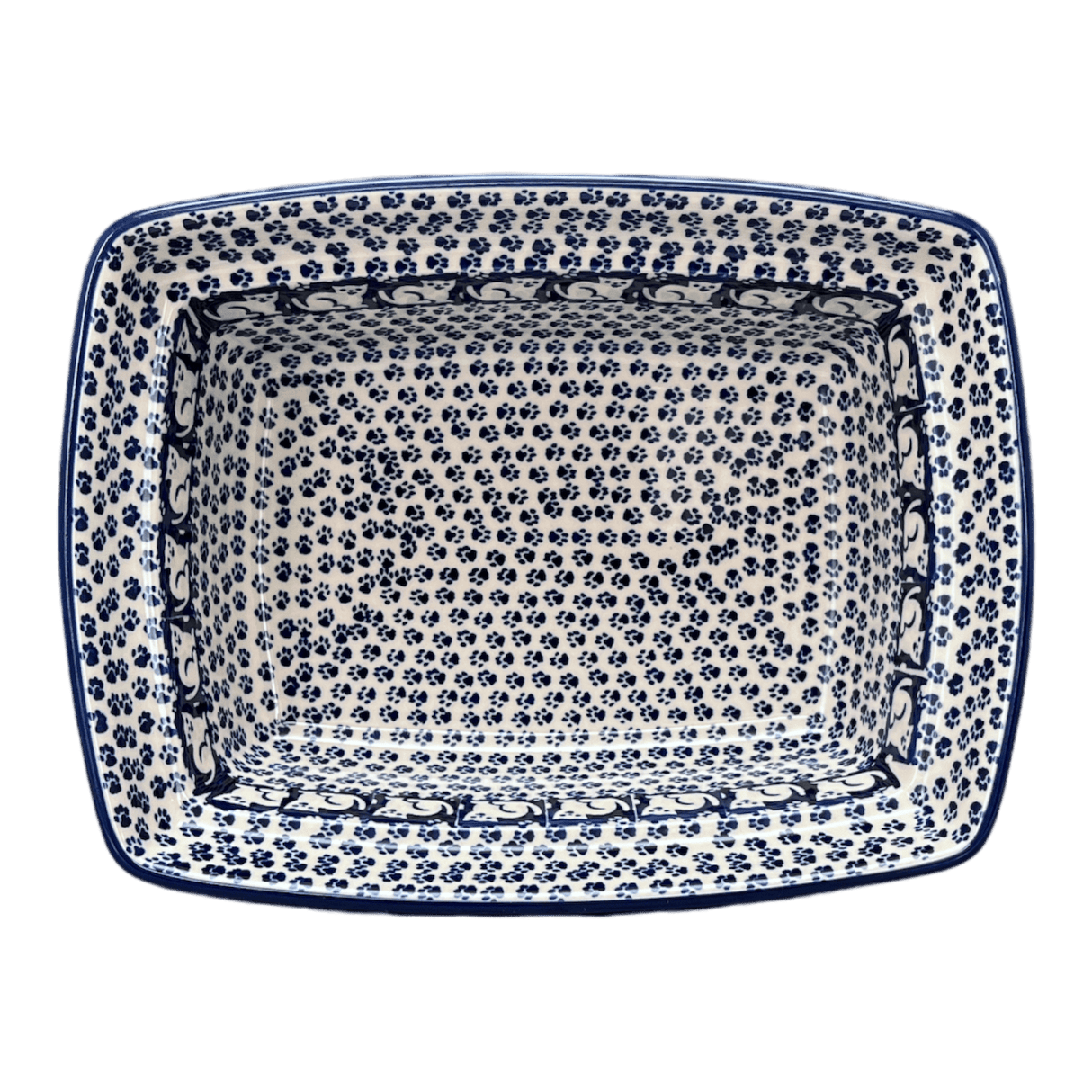 Casserole, Rectangular, Deep, 7.5" x 10" in "Kitty Cat Path" by Manufaktura | S105T-KOT6