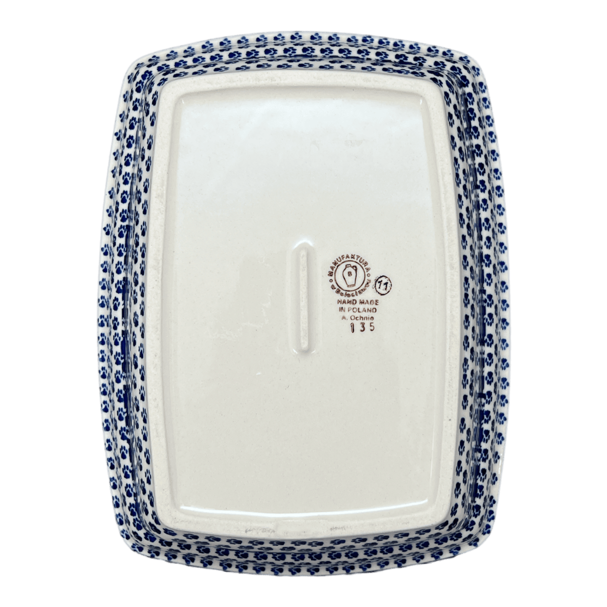 Casserole, Rectangular, Deep, 7.5" x 10" in "Kitty Cat Path" by Manufaktura | S105T-KOT6