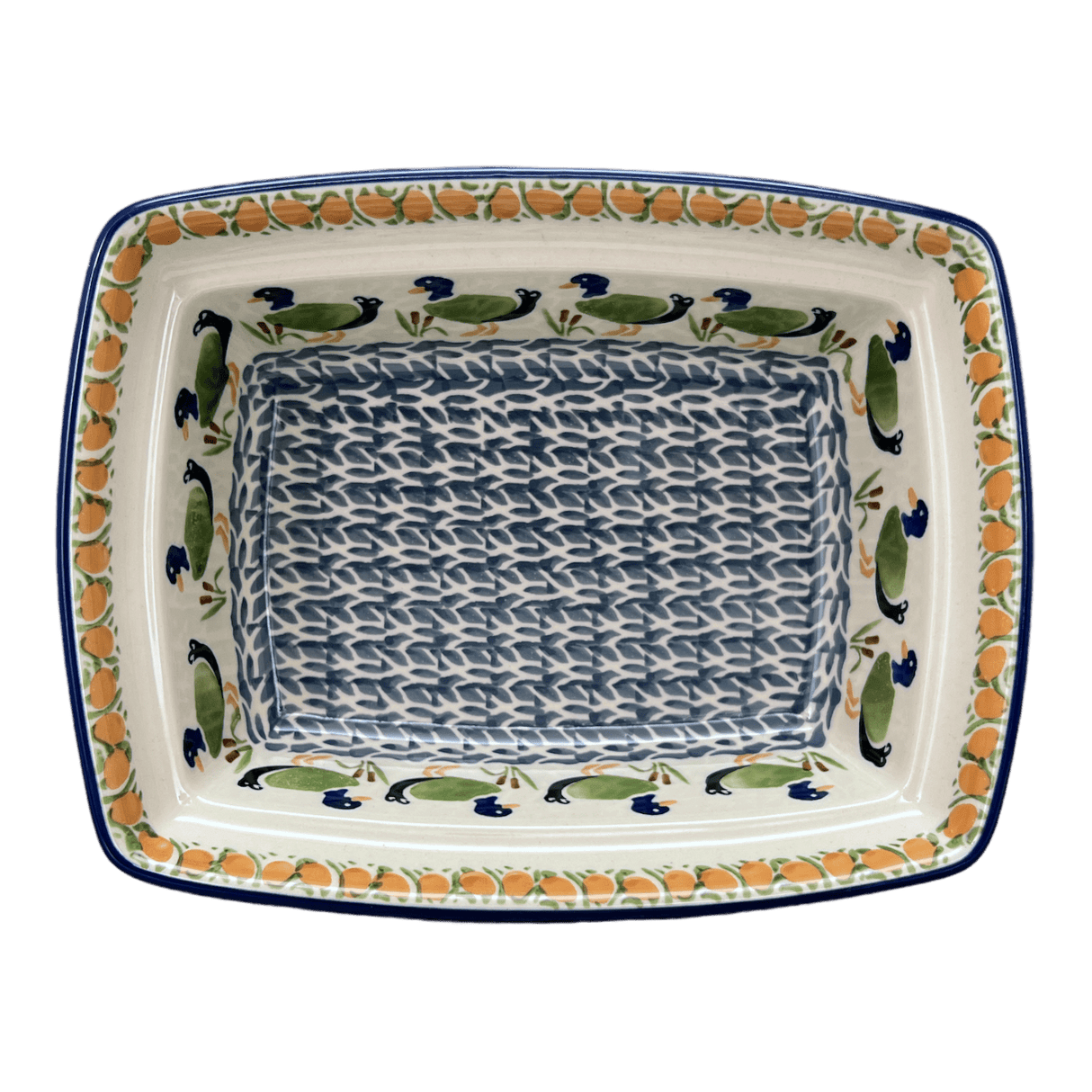 Casserole, Rectangular, Deep, 7.5" x 10" in "Ducks in a Row" by Manufaktura | S105U-P323