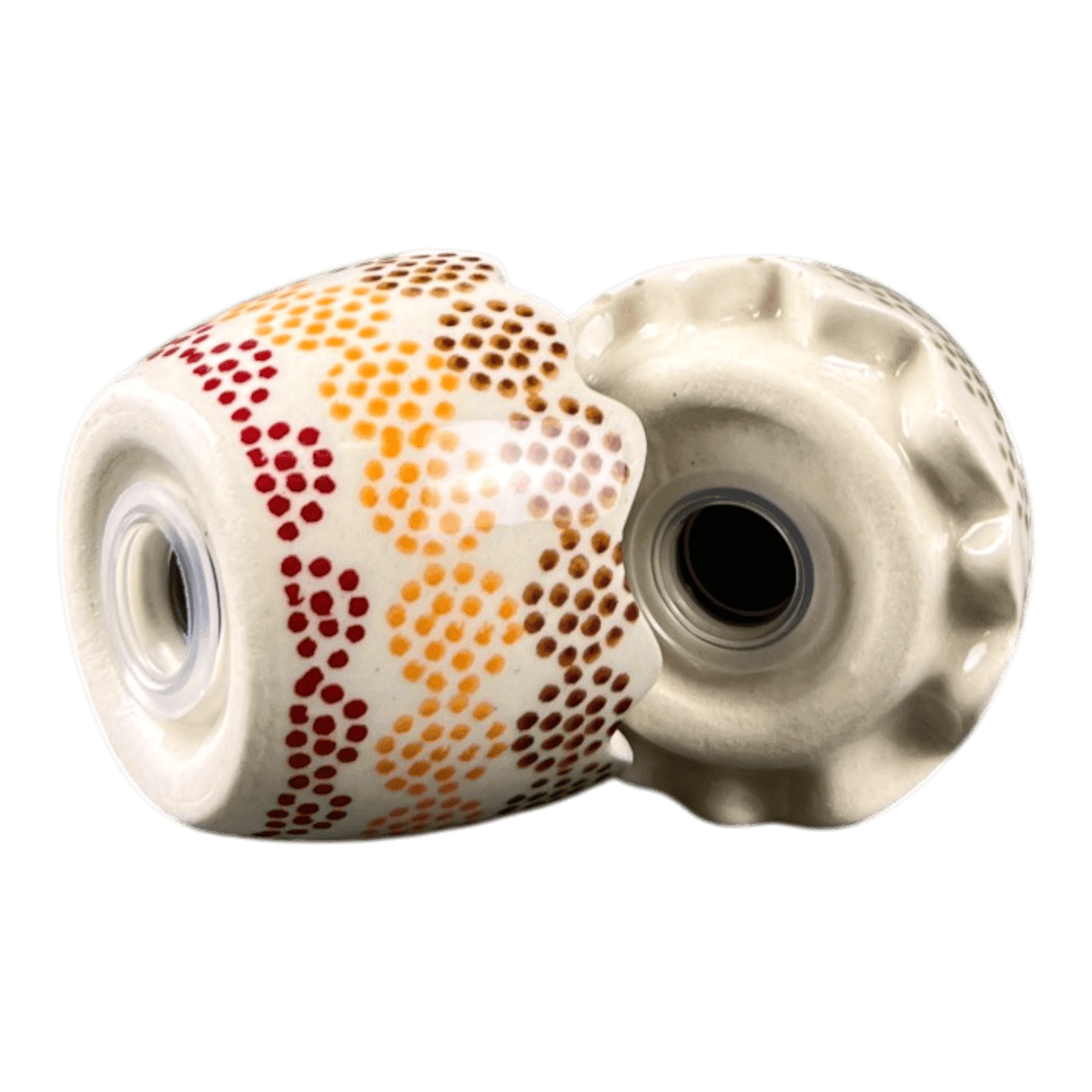 Salt & Pepper, Egg, 3" in "Speckled Rainbow" by Manufaktura | S115M-AS37