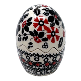 Salt & Pepper, Egg, 3" in "Duet in Black & Red" by Manufaktura | S115S-DPCC