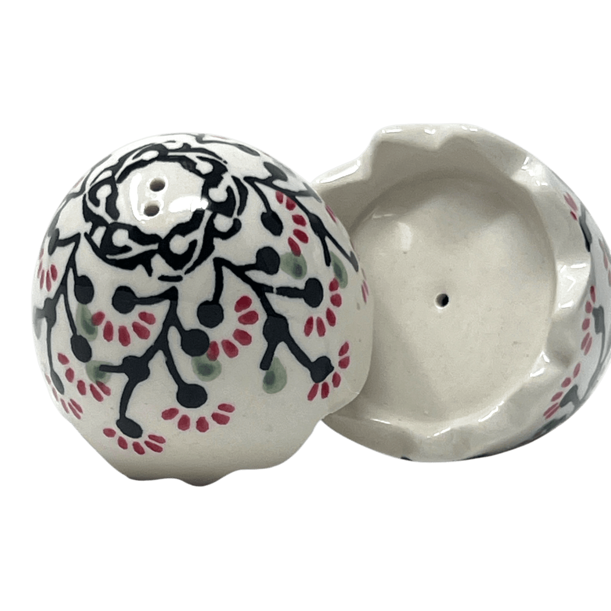 Salt & Pepper, Egg, 3" in "Cherry Blossoms" by Manufaktura | S115S-DPGJ