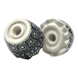 Salt & Pepper, Egg, 3" in "Duet in Black & Grey" by Manufaktura | S115S-DPSC