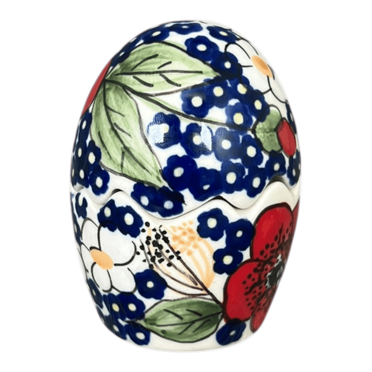 Salt & Pepper, Egg, 3" in "Poppies & Posies" by Manufaktura | S115S-IM02