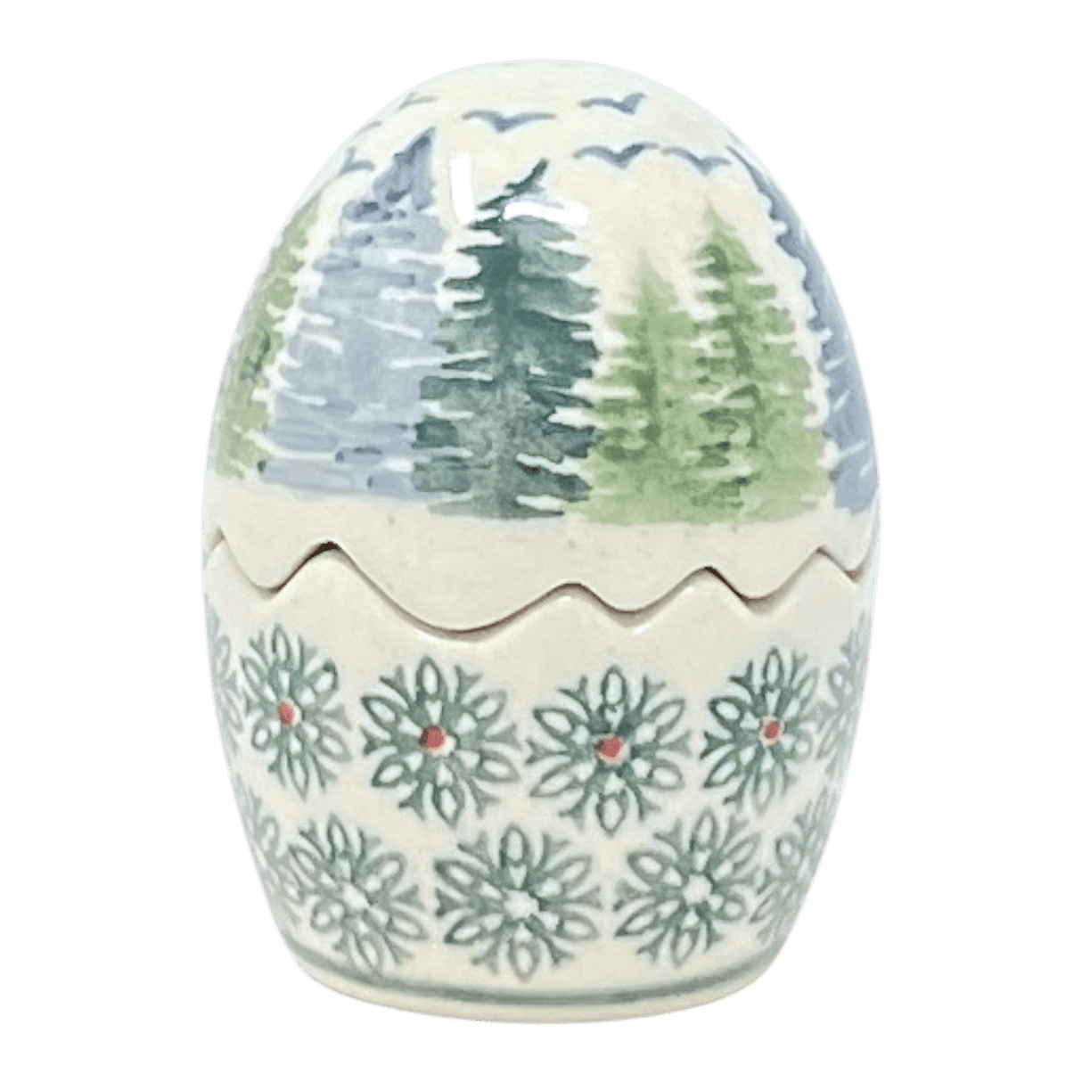 Salt & Pepper, Egg, 3" in "Pine Forest" by Manufaktura | S115S-PS29