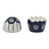 Salt & Pepper, Egg, 3" in "Peacock in Line" by Manufaktura | S115T-54A