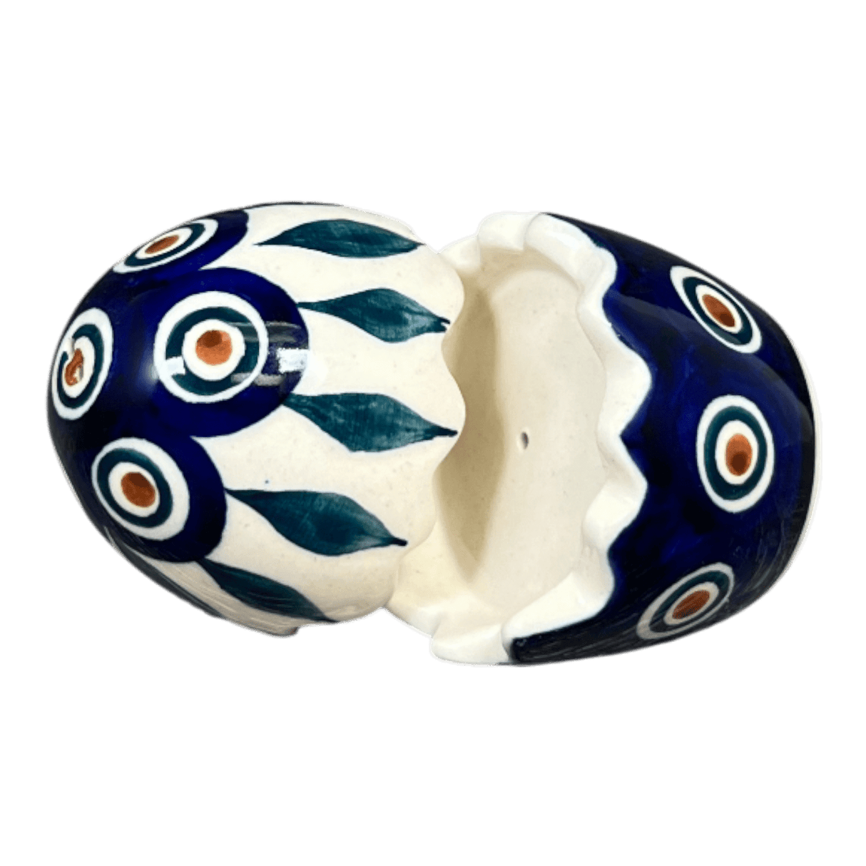 Salt & Pepper, Egg, 3" in "Peacock" by Manufaktura | S115T-54