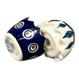 Salt & Pepper, Egg, 3" in "Peacock" by Manufaktura | S115T-54