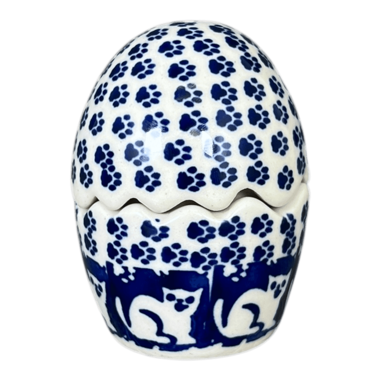 Salt & Pepper, Egg, 3" in "Kitty Cat Path" by Manufaktura | S115T-KOT6