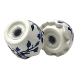 Salt & Pepper, Egg, 3" in "Blue Spray" by Manufaktura | S115T-LISK