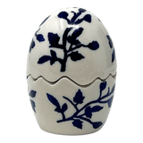 Salt & Pepper, Egg, 3" in "Blue Spray" by Manufaktura | S115T-LISK