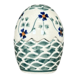 Salt & Pepper, Egg, 3" in "Woven Pansies" by Manufaktura | S115T-RV