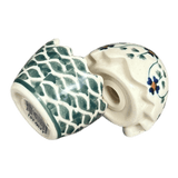 Salt & Pepper, Egg, 3" in "Woven Pansies" by Manufaktura | S115T-RV