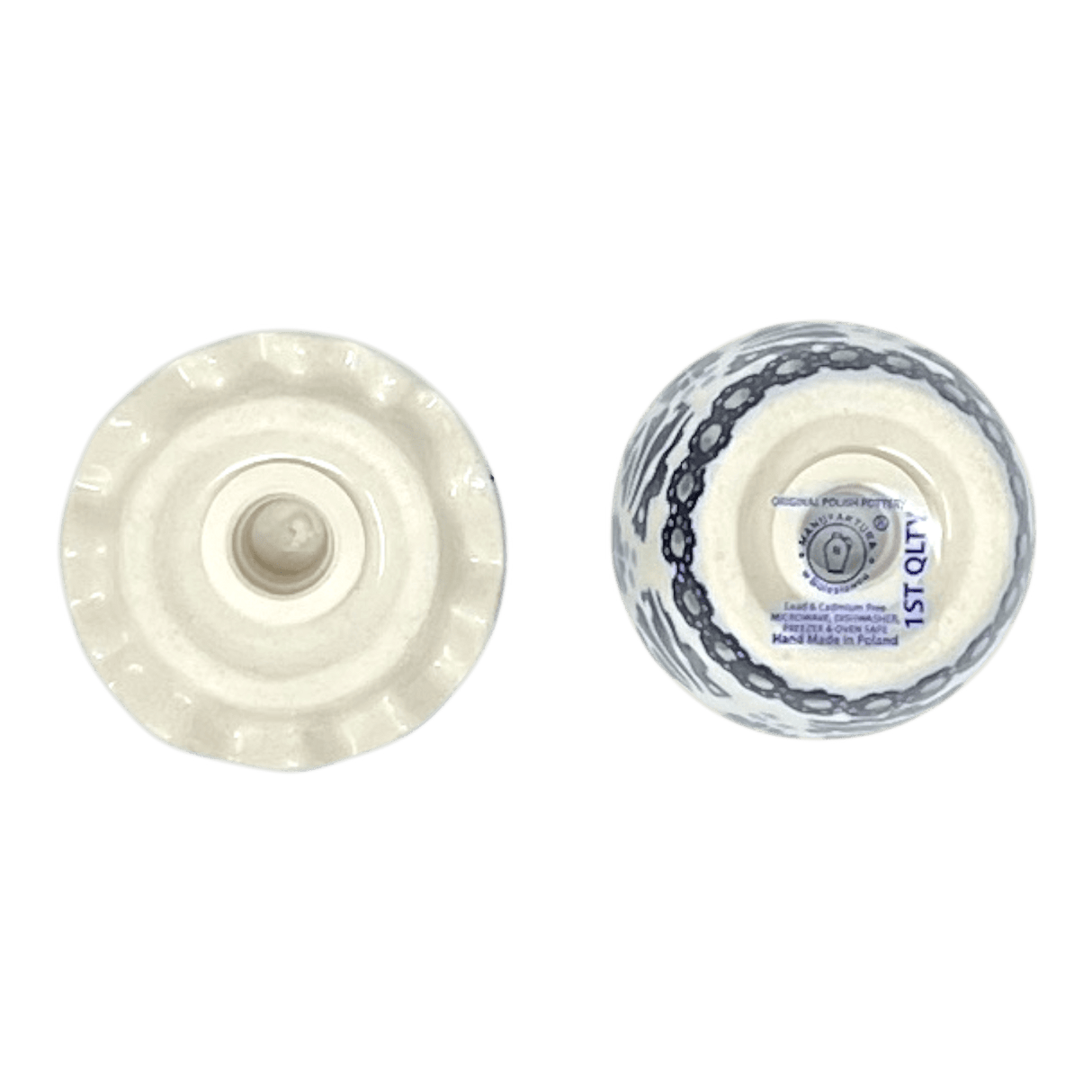 Salt & Pepper, Egg, 3" in "Snowy Pines" by Manufaktura | S115T-U22