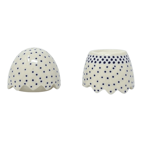 Salt & Pepper, Egg, 3" in "Misty Blue" by Manufaktura | S115U-61A