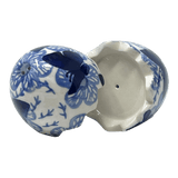 Salt & Pepper, Egg, 3" in "Blue Butterfly" by Manufaktura | S115U-AS58