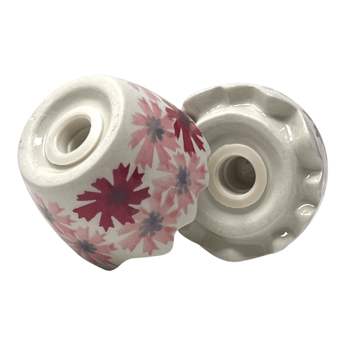 Salt & Pepper, Egg, 3" in "Scarlet Daisy" by Manufaktura | S115U-AS73