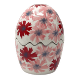 Salt & Pepper, Egg, 3" in "Scarlet Daisy" by Manufaktura | S115U-AS73