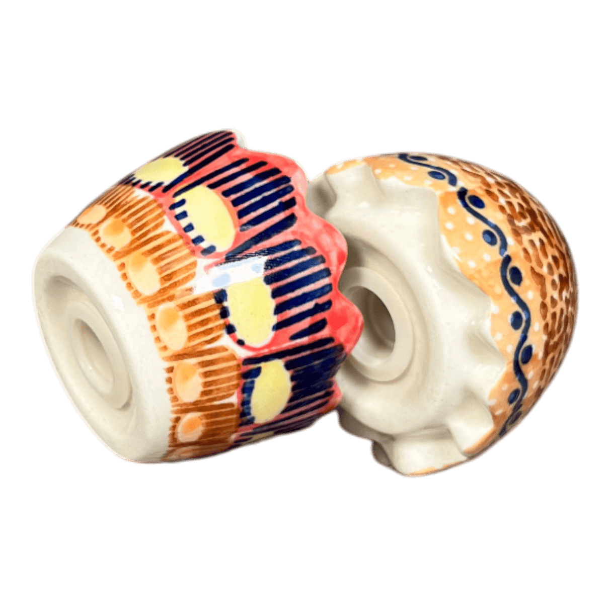 Salt & Pepper, Egg, 3" in "Desert Sunrise" by Manufaktura | S115U-KLJ