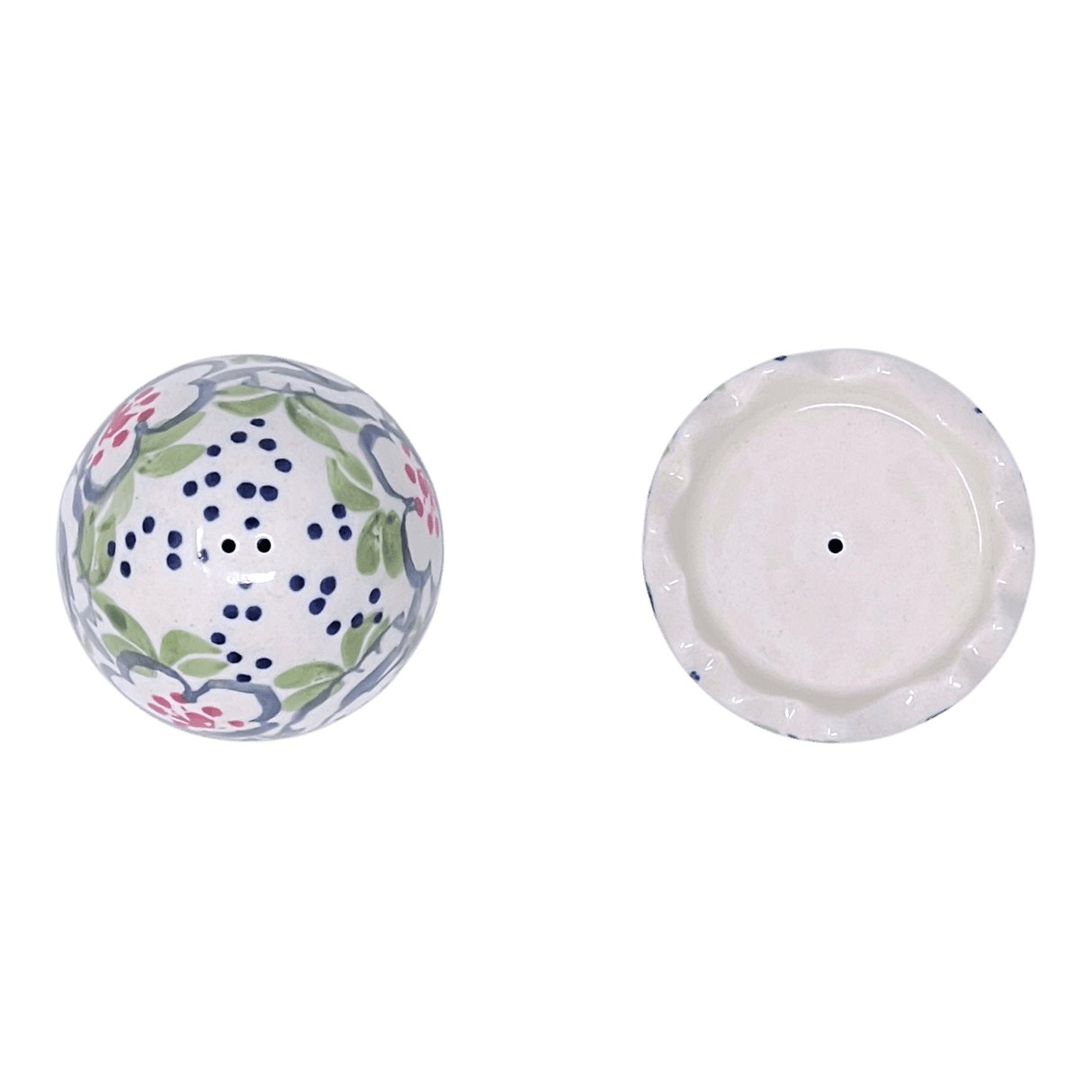 Salt & Pepper, Egg, 3" in "Flowers & Lace" by Manufaktura | S115U-P372