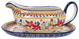 Gravy Boat, 14 oz in "Ruby Duet" by Manufaktura | S119S-DPLC