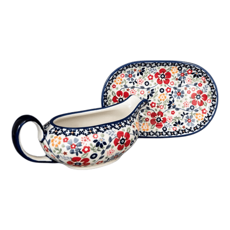 Gravy Boat, 14 oz in "Full Bloom" by Manufaktura | S119S-EO34