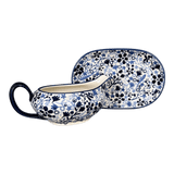Gravy Boat, 14 oz in "Rambling Blues" by Manufaktura | S119S-GZ50