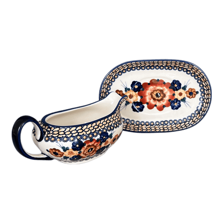 Gravy Boat, 14 oz in "Bouquet in a Basket" by Manufaktura | S119S-JZK