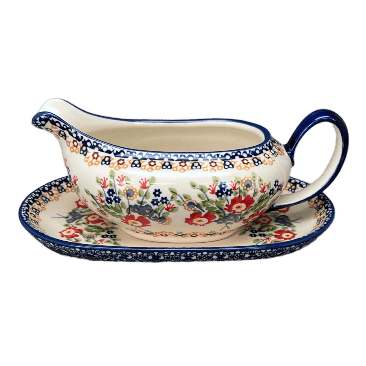 Gravy Boat, 14 oz in "Poppy Persuasion" by Manufaktura | S119S-P265