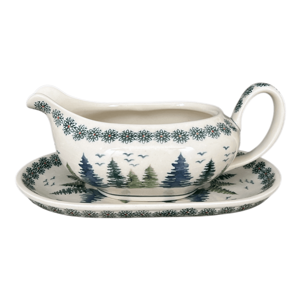 Gravy Boat, 14 oz in "Pine Forest" by Manufaktura | S119S-PS29