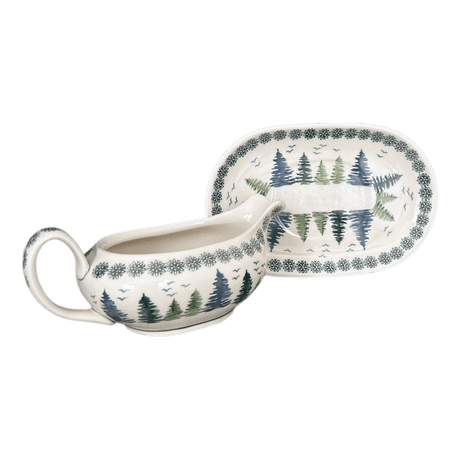 Gravy Boat, 14 oz in "Pine Forest" by Manufaktura | S119S-PS29