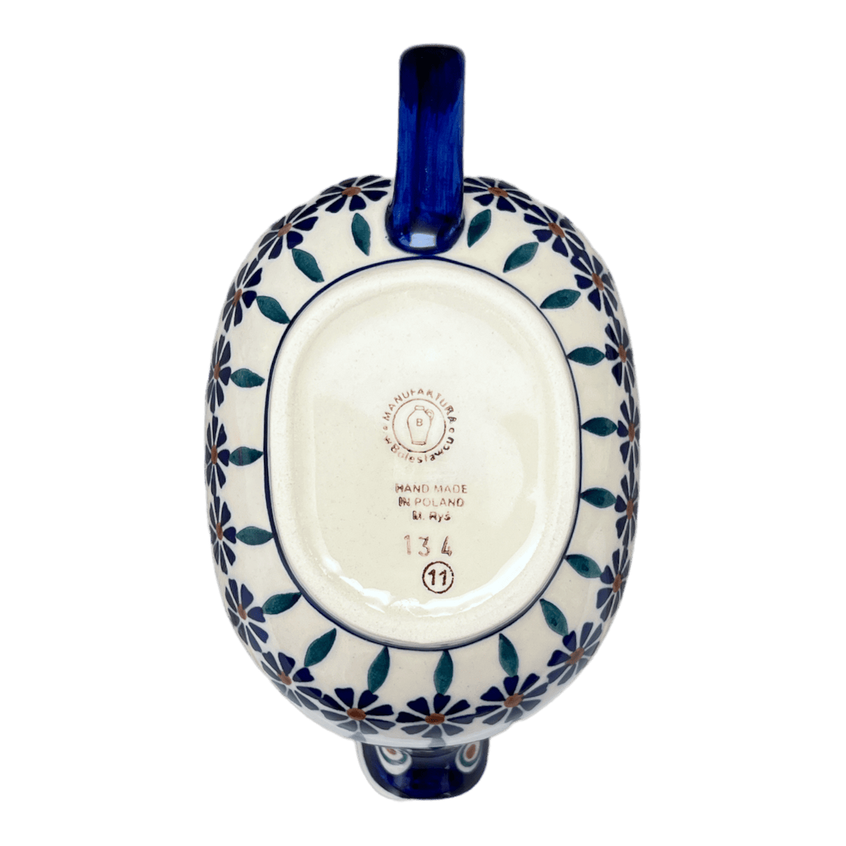Gravy Boat, 14 oz in "Floral Peacock" by Manufaktura | S119T-54KK