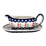 Gravy Boat, 14 oz in "Cherry Dot" by Manufaktura | S119T-70WI