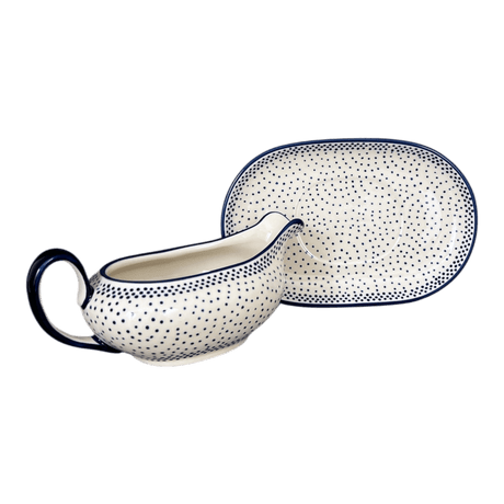 Gravy Boat, 14 oz in "Misty Blue" by Manufaktura | S119U-61A