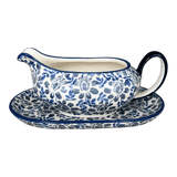Gravy Boat, 14 oz in "English Blue" by Manufaktura | S119U-AS53