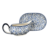 Gravy Boat, 14 oz in "English Blue" by Manufaktura | S119U-AS53