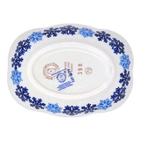 Dish, Cloud-Shaped, Small 3" x 5" in "Snowstorm" by Manufaktura | S126T-PS36