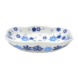 Dish, Cloud-Shaped, Small 3" x 5" in "Snowstorm" by Manufaktura | S126T-PS36