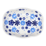Dish, Cloud-Shaped, Small 3" x 5" in "Snowstorm" by Manufaktura | S126T-PS36