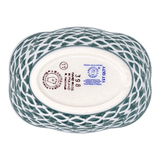 Dish, Cloud-Shaped, Small 3" x 5" in "Woven Pansies" by Manufaktura | S126T-RV