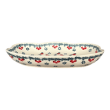 Dish, Cloud-Shaped, Large 9.5" x 7" in "Red Bird" by Manufaktura | S127T-GILE