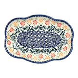 Dish, Cloud-Shaped, Large 9.5" x 7" in "Flower Power" by Manufaktura | S127T-JS14