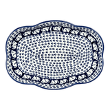 Dish, Cloud-Shaped, Large 9.5" x 7" in "Kitty Cat Path" by Manufaktura | S127T-KOT6