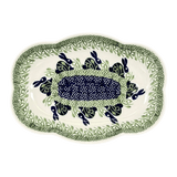Dish, Cloud-Shaped, Large 9.5" x 7" in "Bunny Love" by Manufaktura | S127T-P324