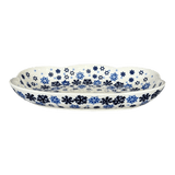Dish, Cloud-Shaped, Large 9.5" x 7" in "Snowstorm" by Manufaktura | S127T-PS36