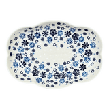 Dish, Cloud-Shaped, Large 9.5" x 7" in "Snowstorm" by Manufaktura | S127T-PS36