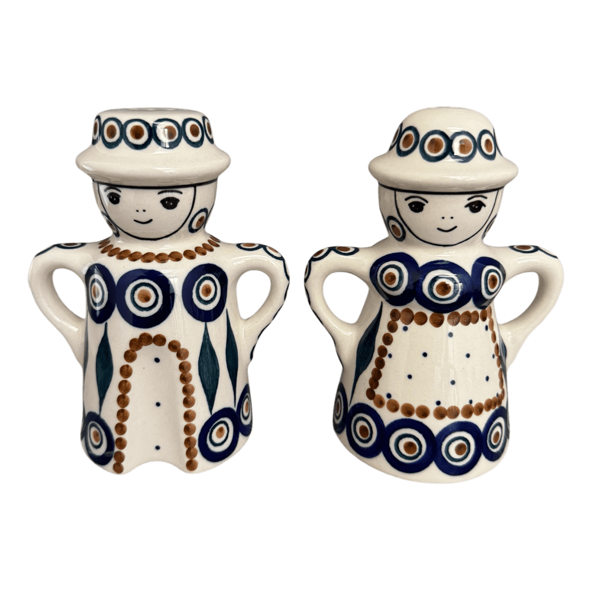 Salt & Pepper, Pair in "Peacock" by Manufaktura | S131T-54